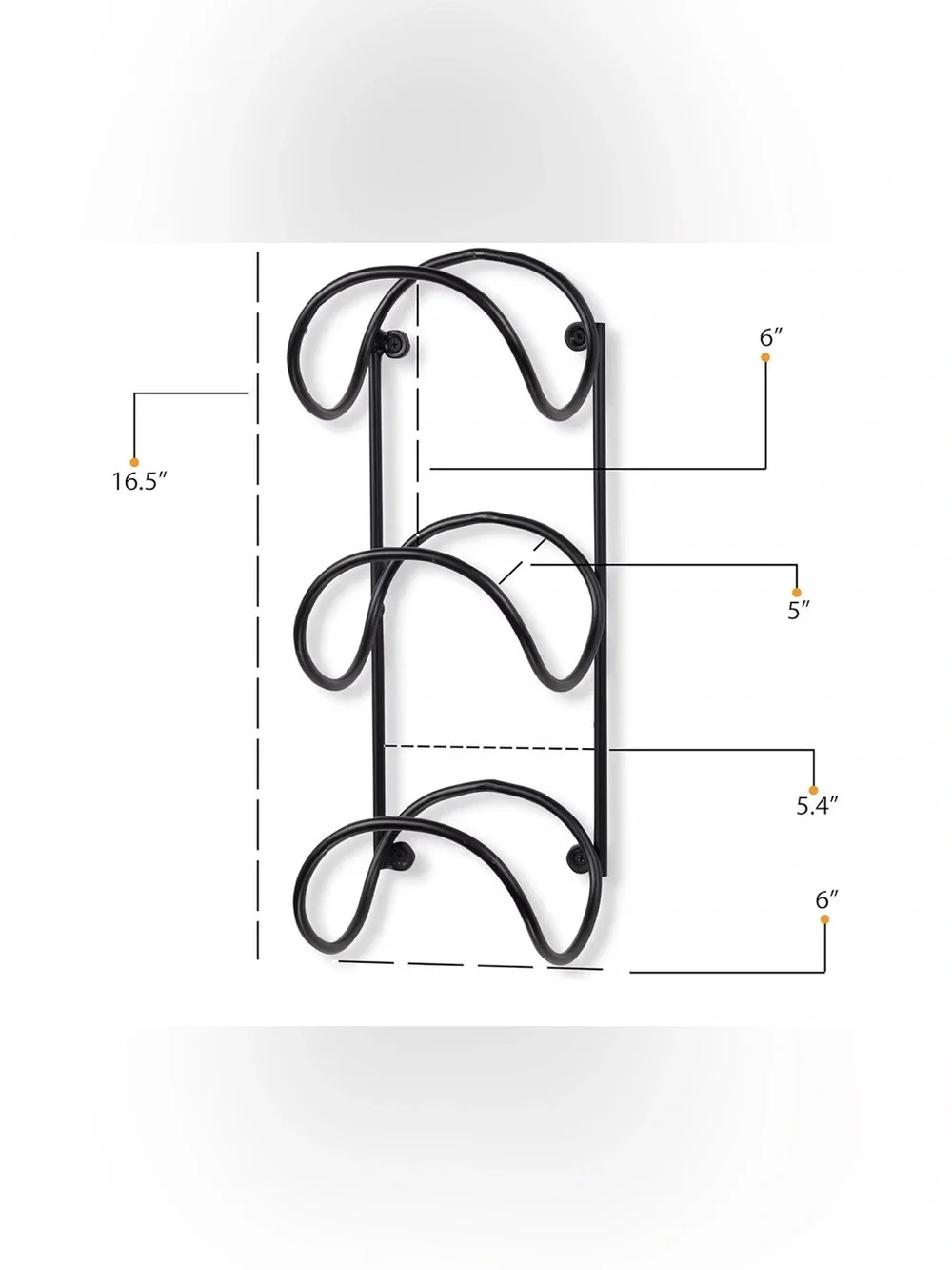 Wallniture Gray Metal Wall Towel Racks. 3 Rungs Each.